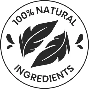 100% Natural Ingredients badge